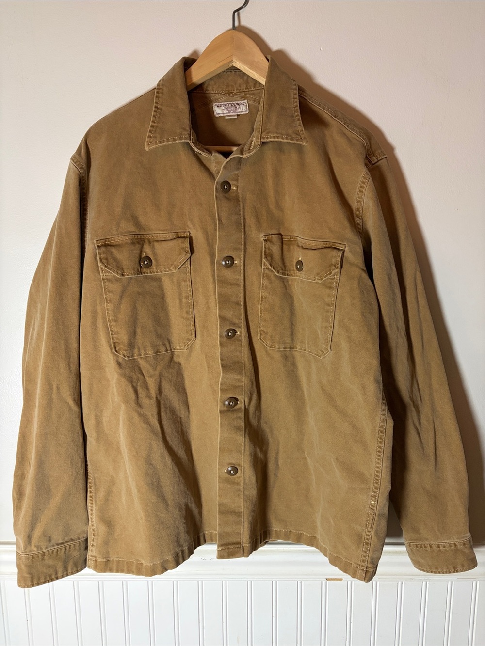 J. Crew Wallace and Barnes Duck Canvas Work Shirt Button Down